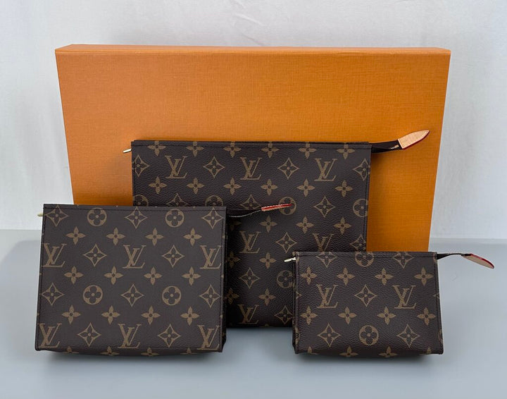 Louis Vuitton "Set 3" Toiletry Pouches