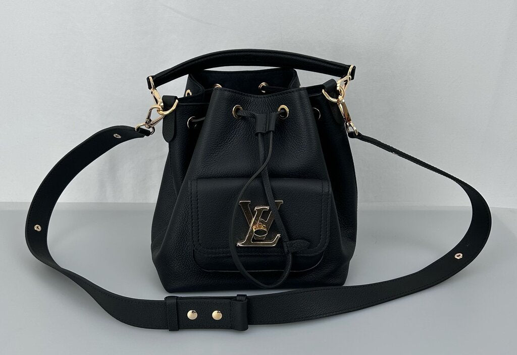 Louis Vuitton Lockme Leather Bucket Bag