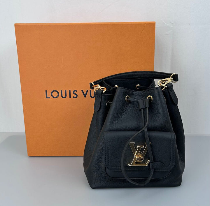 Louis Vuitton Lockme Leather Bucket Bag