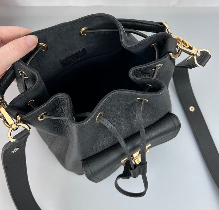 Louis Vuitton Lockme Leather Bucket Bag