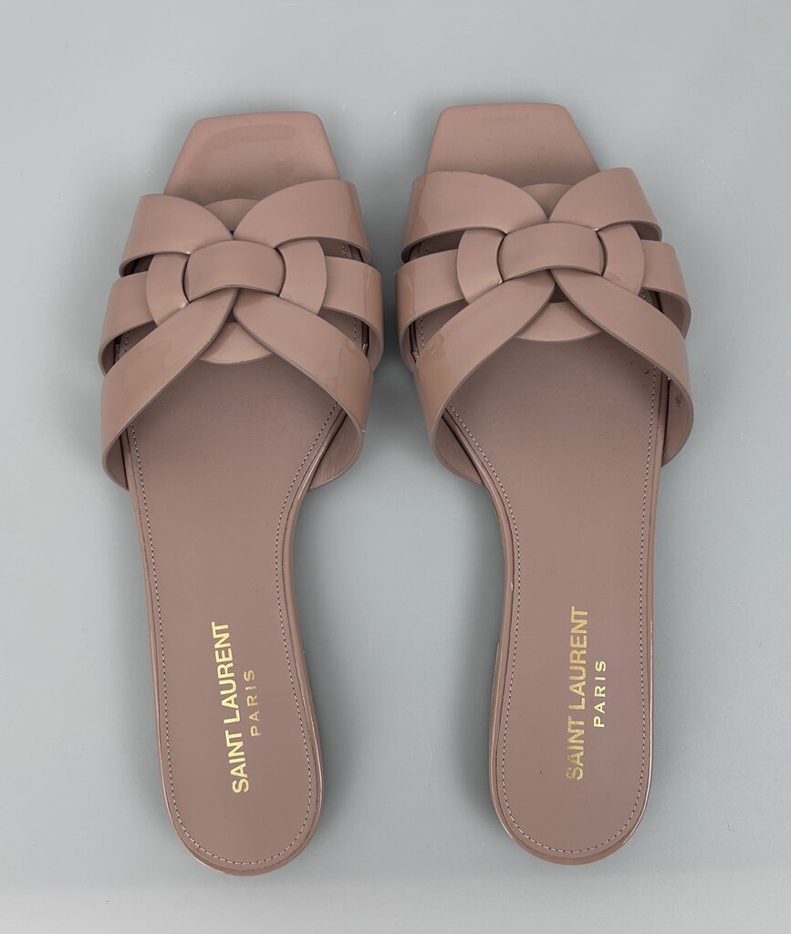 Saint Laurent Tribute patent Mules (size 7)