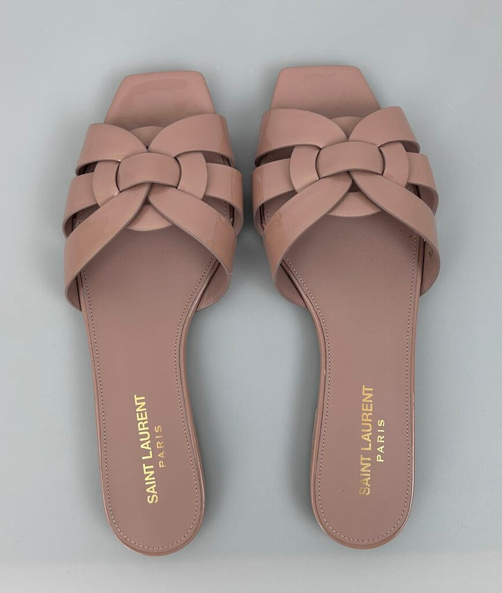 Saint Laurent Tribute patent Mules (size 7)
