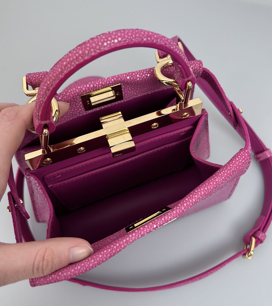 Fendi stingray leather Peekaboo ISeeU Mini