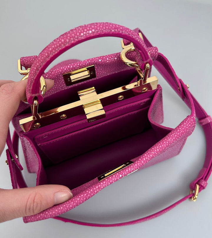 Fendi stingray leather Peekaboo ISeeU Mini