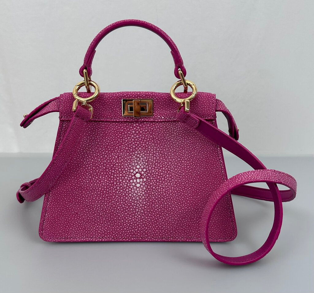 Fendi stingray leather Peekaboo ISeeU Mini