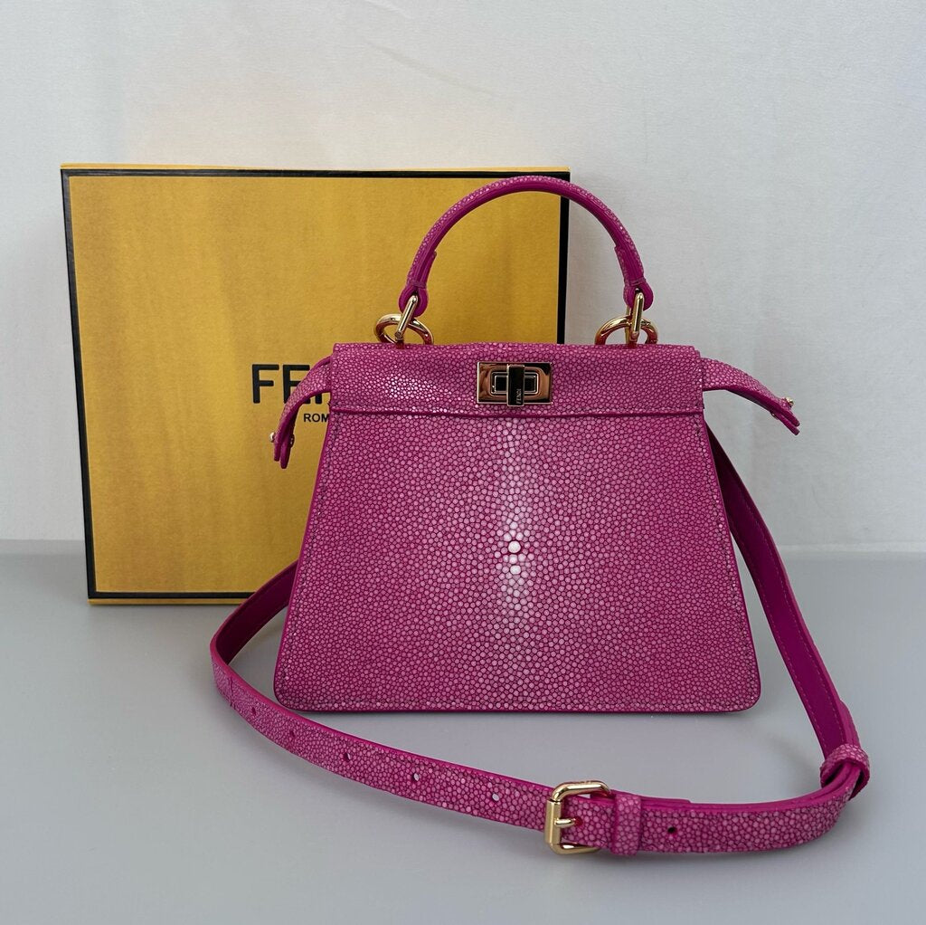 Fendi stingray leather Peekaboo ISeeU Mini