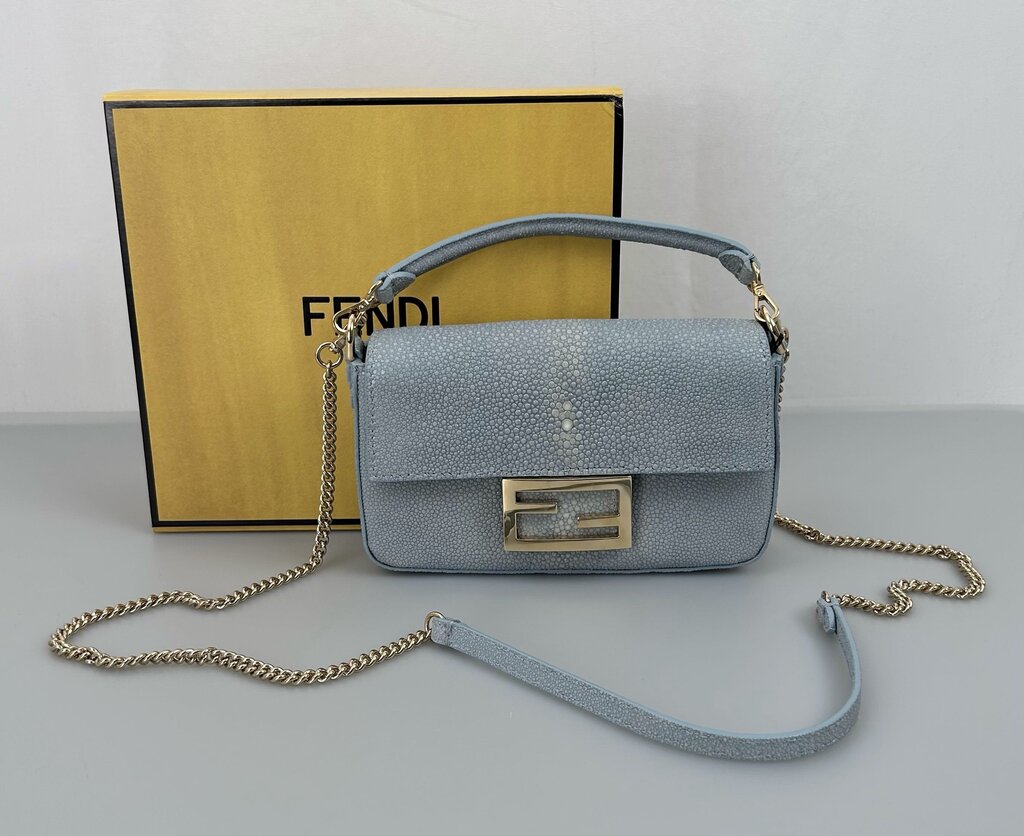 Fendi stingray leather baguette mini