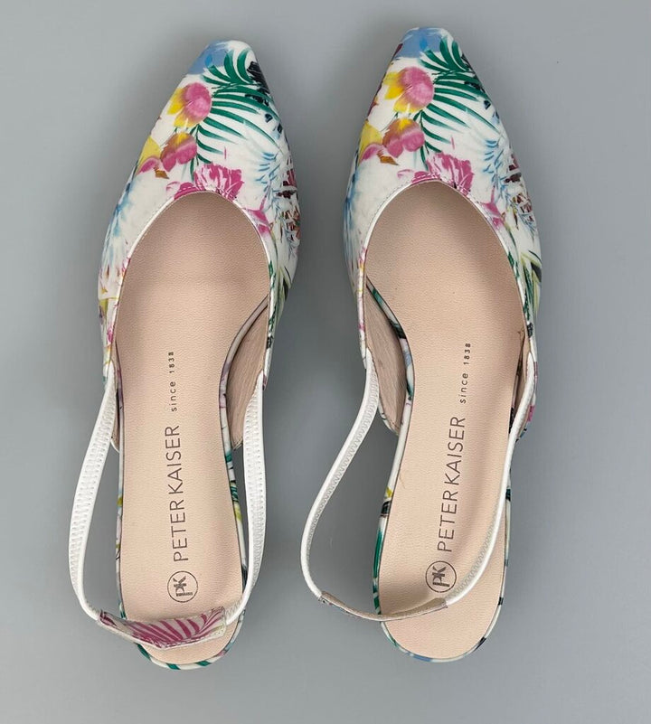 Peter Keiser patent floral slingback (size 7.5)