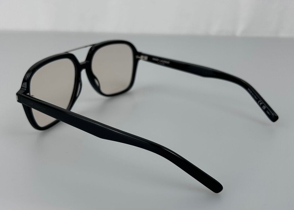 Saint Laurent square light lens aviator sunglasses