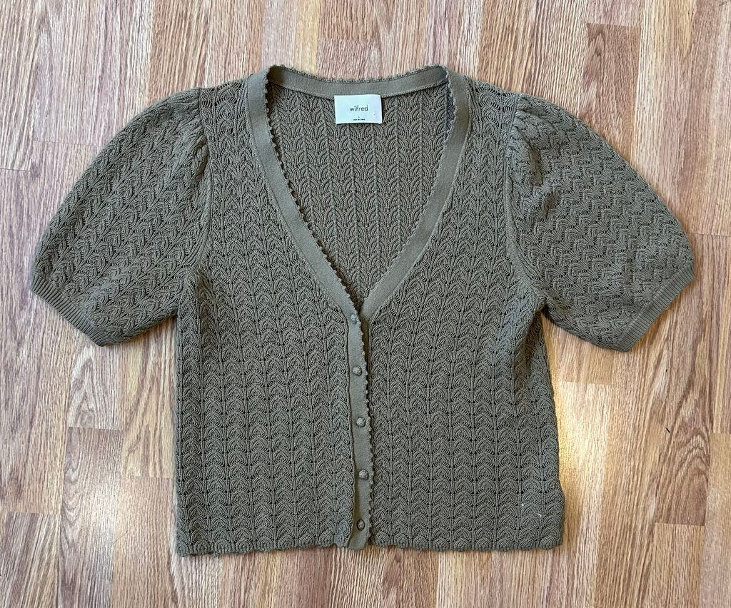 Wilfred open knit cardigan (L)