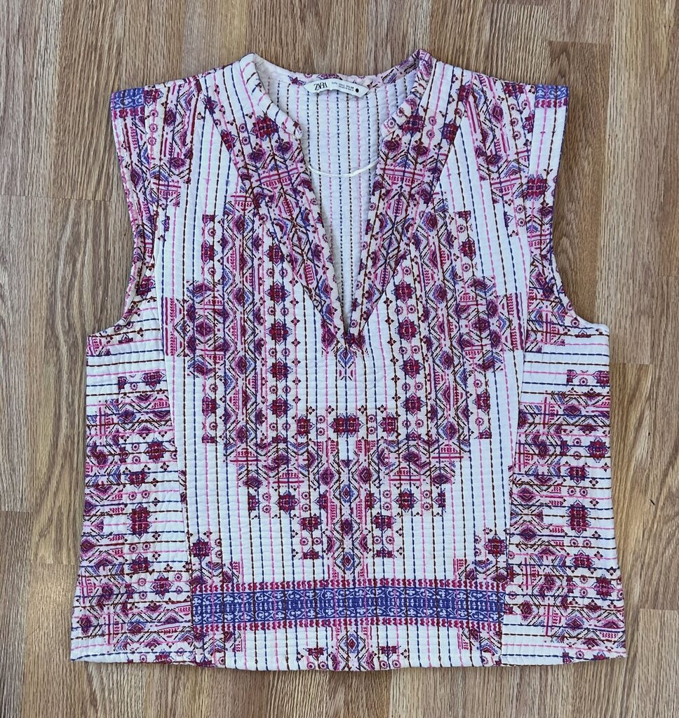 Zara quilted boxy vest (L)