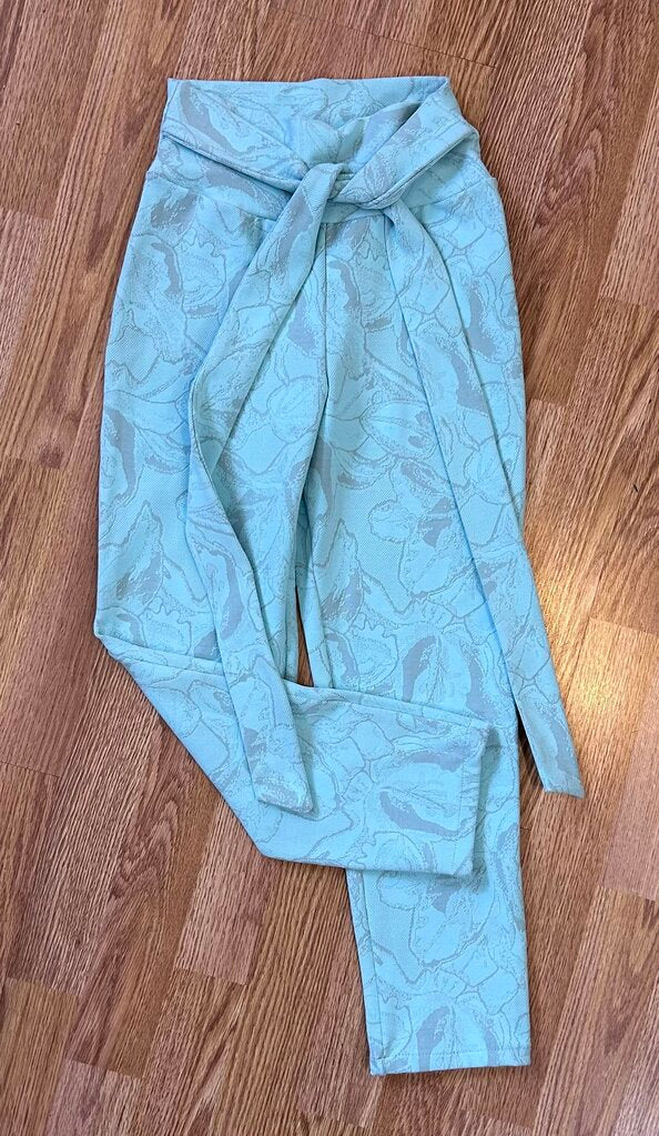 Sooley tonal floral belted legging (S)