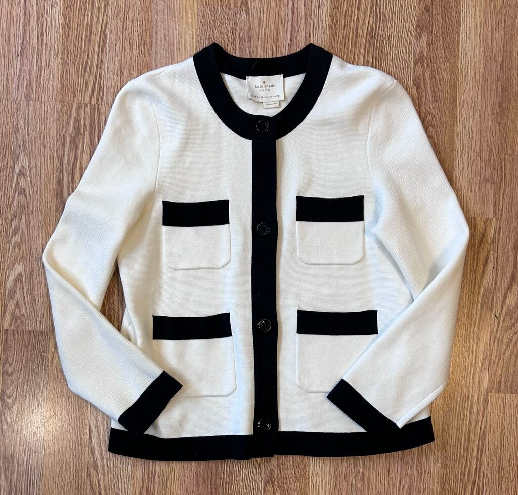 Kate Spade colourblock button down blazer (L)