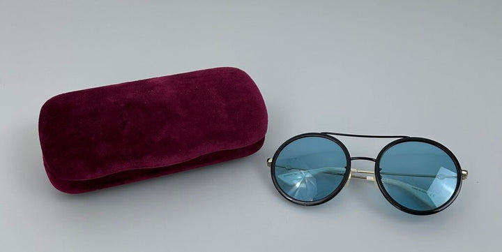 Gucci large round aviator sunglasses