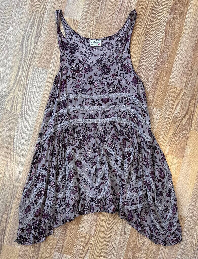 Intimately Free People floral Lace Detail tank dress (M)