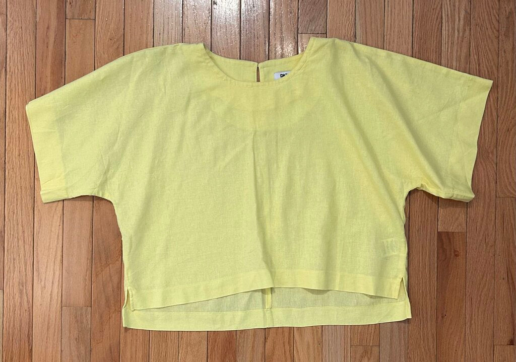 DKNY boxy linen blend tee (XL)