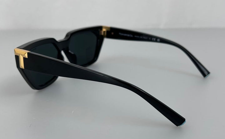 Tiffany square acetate gold T sunglasses