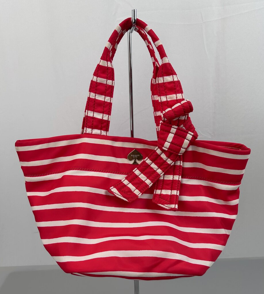 Kate Spade small nylon striped tote
