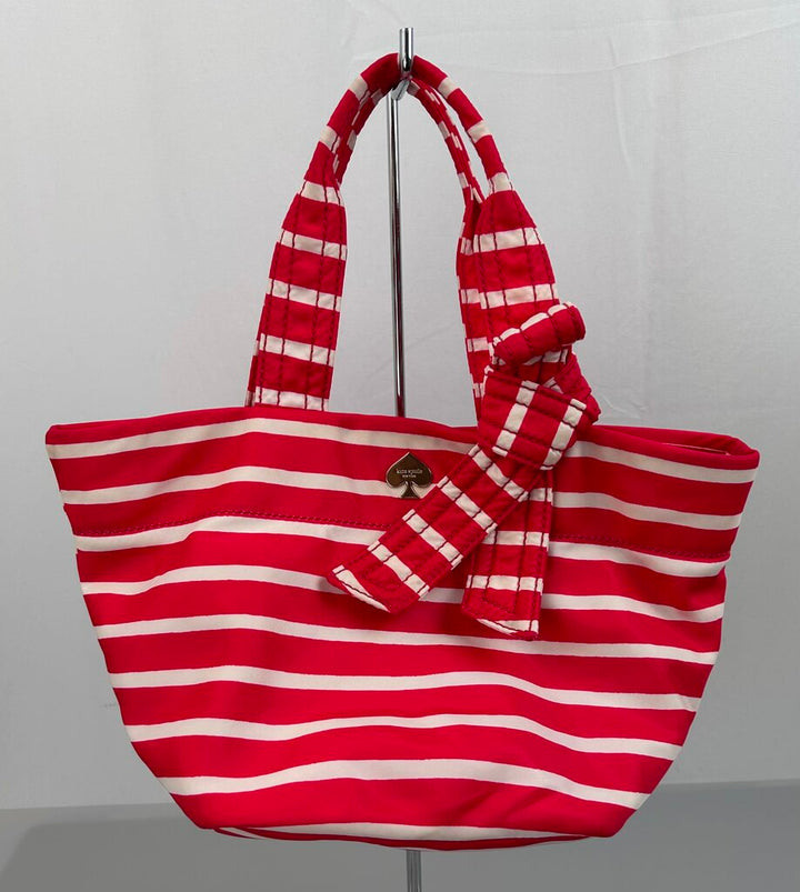 Kate Spade small nylon striped tote