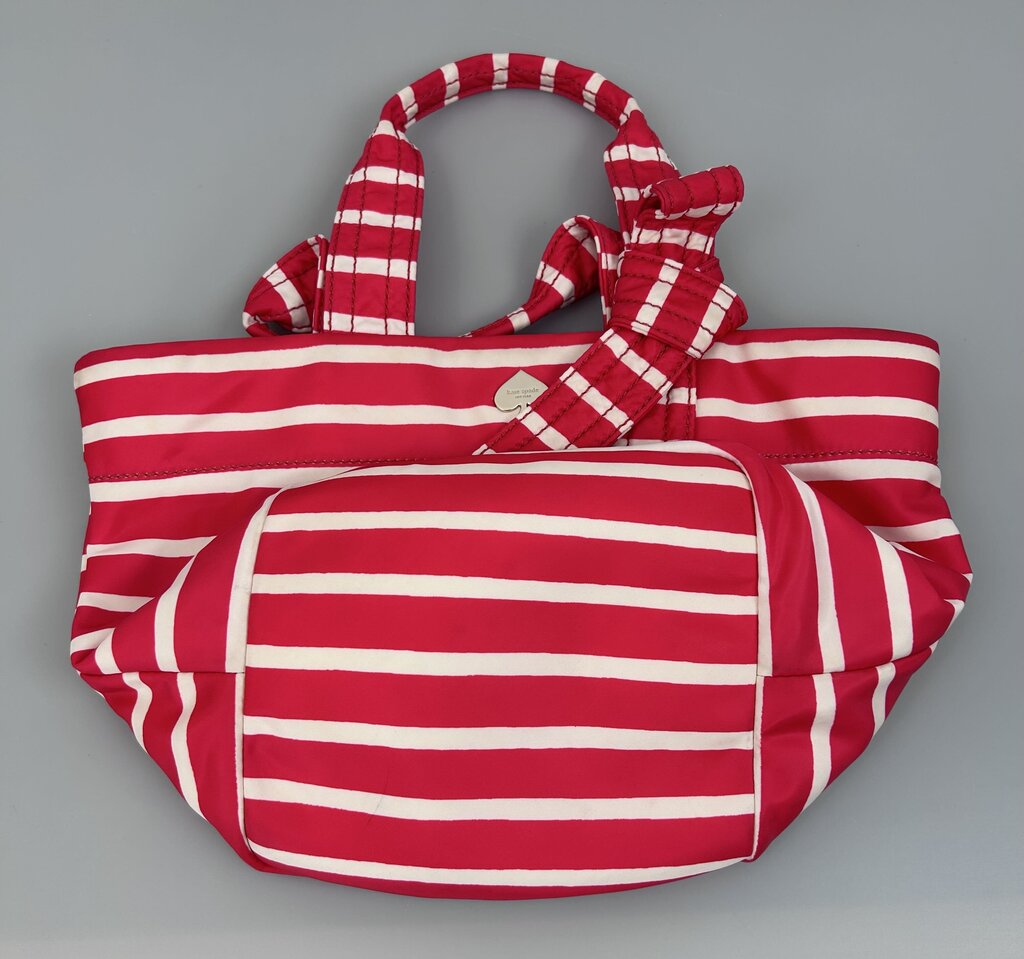 Kate Spade small nylon striped tote