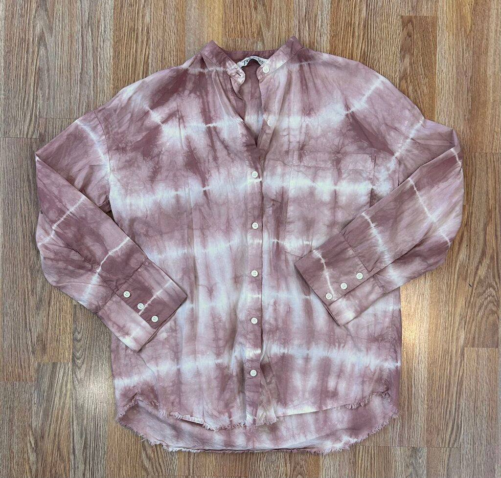 Zara cotton tie dye button down (XS)