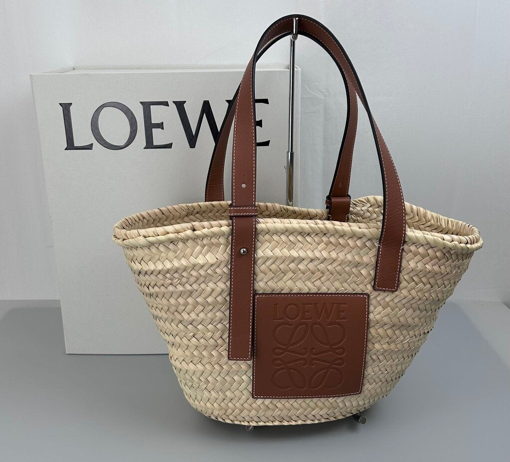 Loewe NWB Raffia Basket Tote Bag