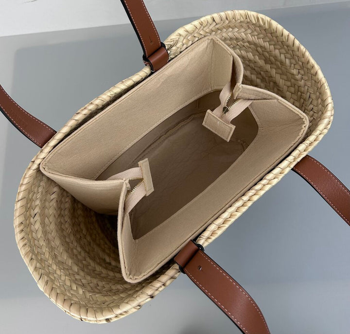 Loewe NWB Raffia Basket Tote Bag