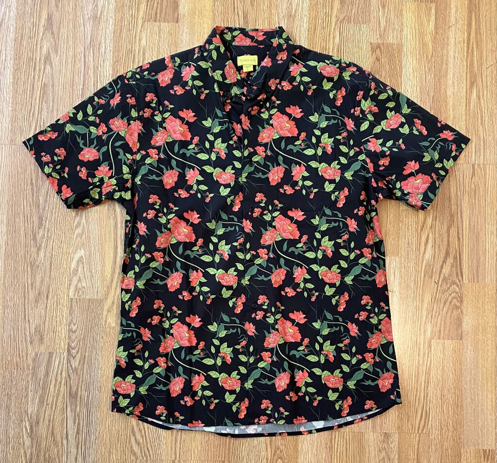 Poplin & Co. NWT floral print button-down (L)