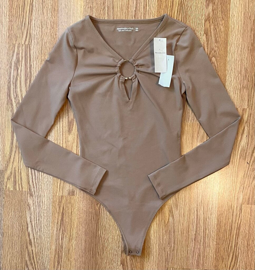 Abercrombie & Fitch NWT contour-style bust ring bodysuit (XXS)