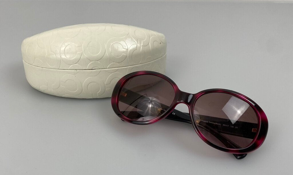 Coach vintage chunky acetate oval sunglasses