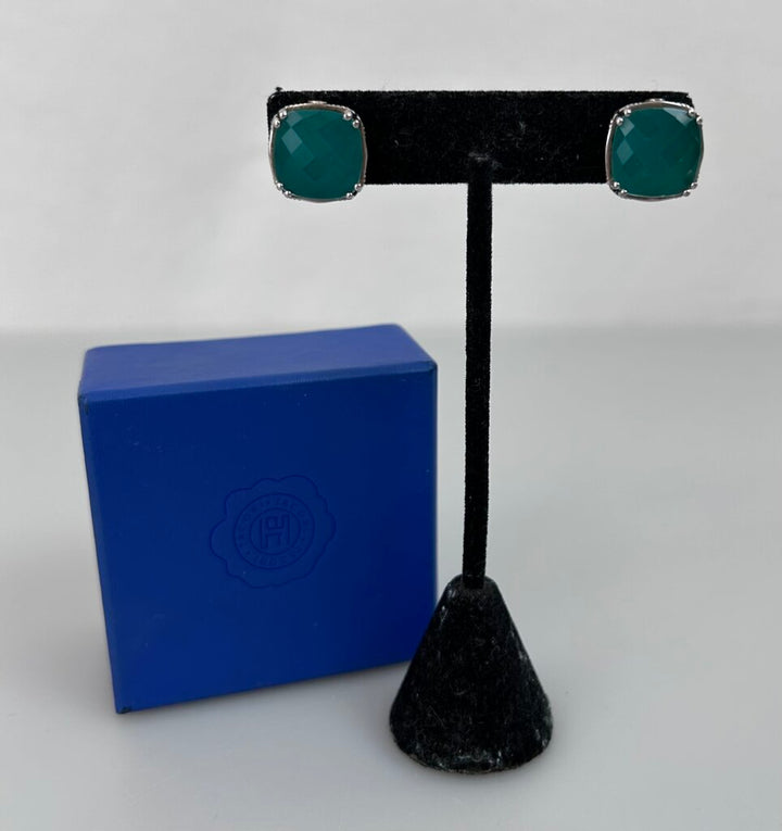 Tacori green onyx stud earrings