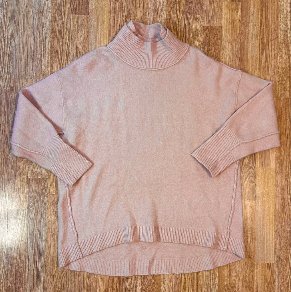 Free People oversized mock neck seam detail sweater (S-XL)