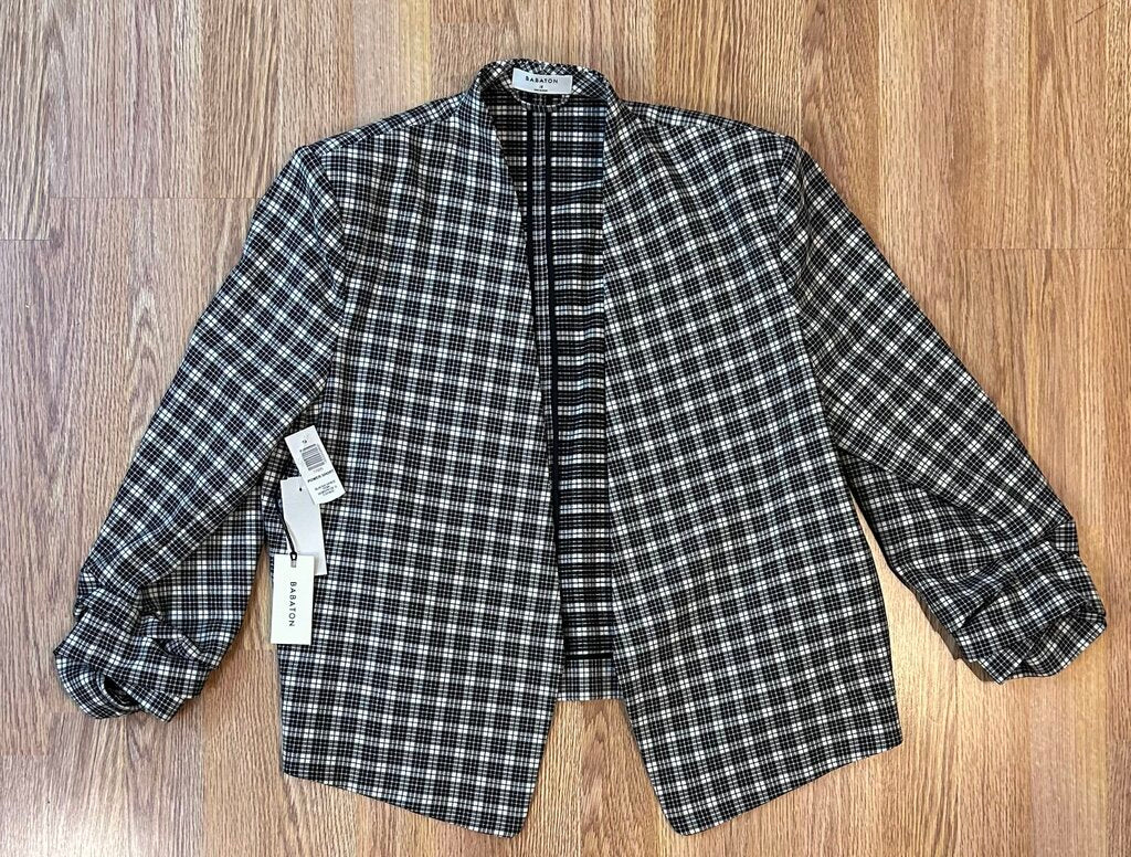 Babaton NWT Power Short plaid check blazer (size 12)