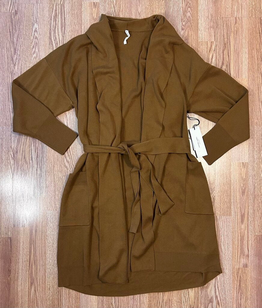Paper Label NWT organic cotton blend belted duster (L)