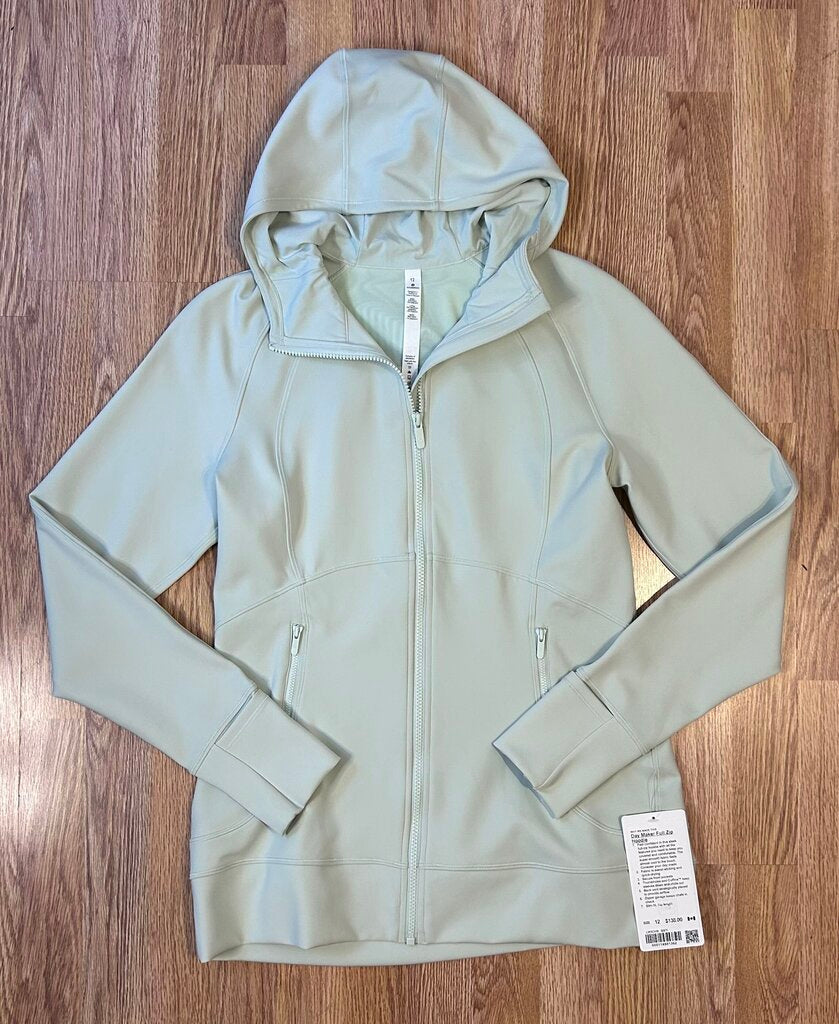 Lululemon NWT "Day Maker" full zip hooded jacket (size 12)