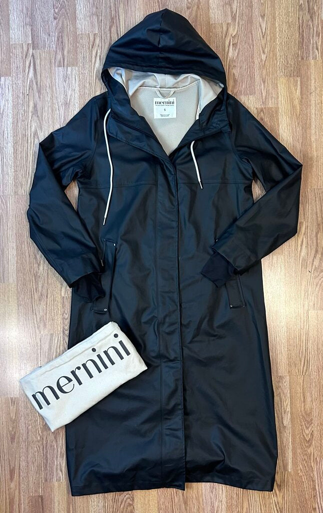 Mernini long hooded rain shell (S)