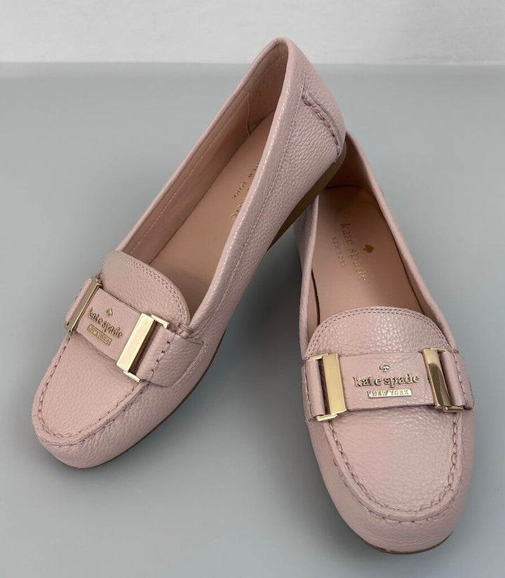 Kate Spade soft leather spade logo slip-on loafer (size 6)