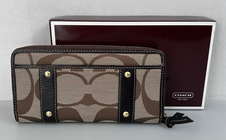 Coach "Zoe" large zip wallet