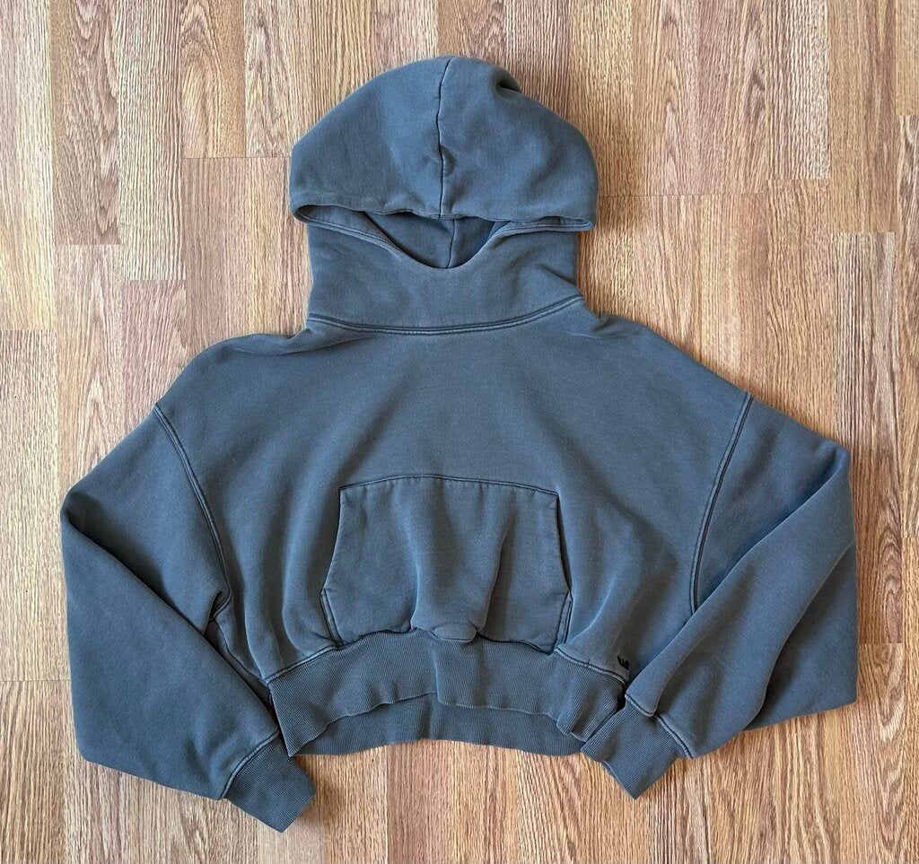 TNA "Cozy Mega" pullover cropped hoodie (S)