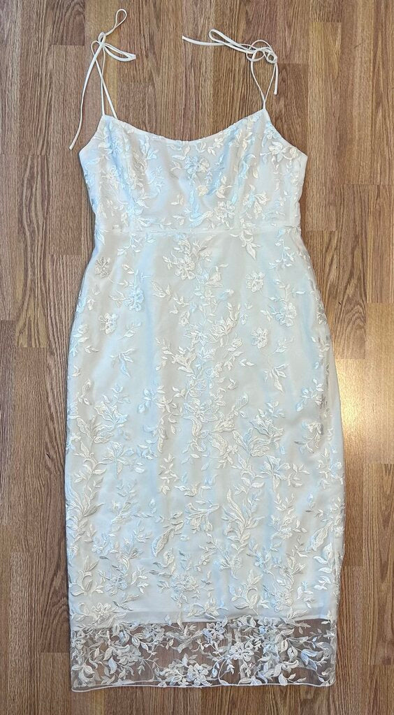 Park & Fifth NWT Madison sheer floral overlay midi dress (XL)
