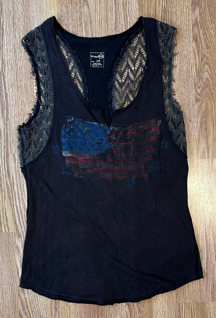 We The Free faded look US flag tank (L)