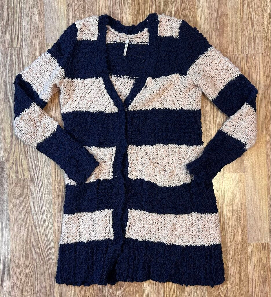 Free People long striped knit cardigan (XS)