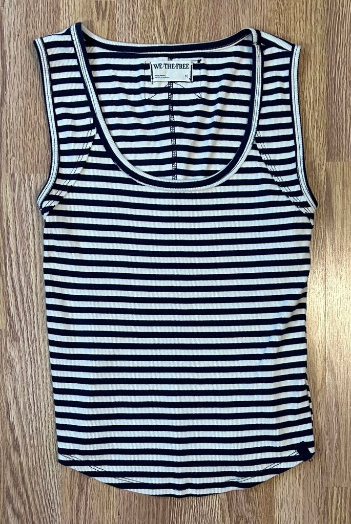 We The Free striped ribbed tank (M)