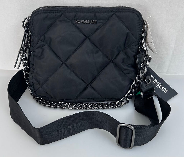 MZ Wallace NWT quilted 2-strap nylon crossbody
