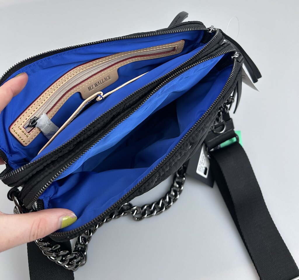 MZ Wallace NWT quilted 2-strap nylon crossbody