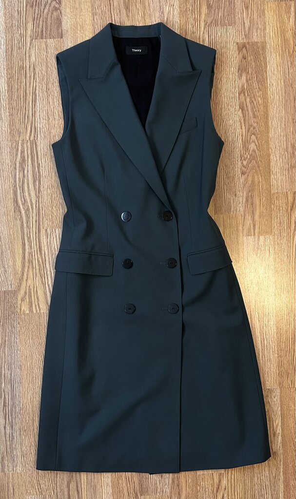 Theory stretch wool vest-style dress (size 2)