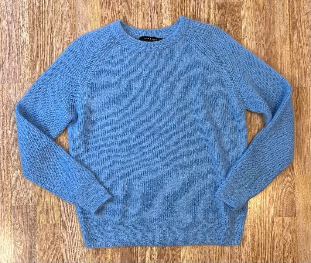 Judith & Charles mohair blend crewneck sweater (S)