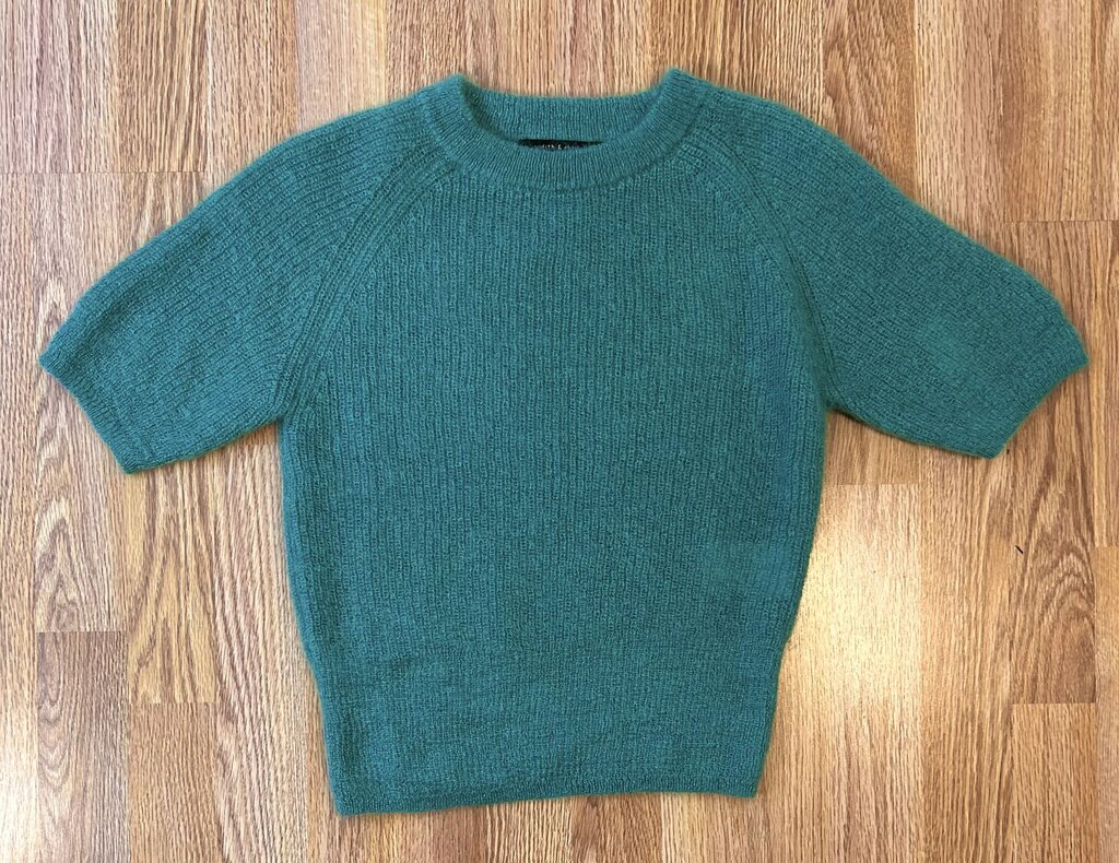 Judith & Charles mohair blend crewneck sweater (S)