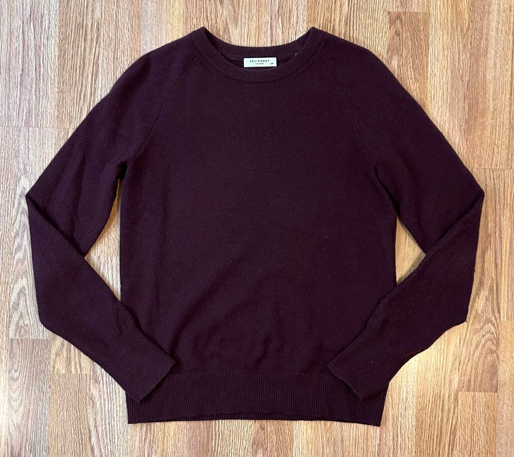 Equipment cashmere crewneck sweater (S)