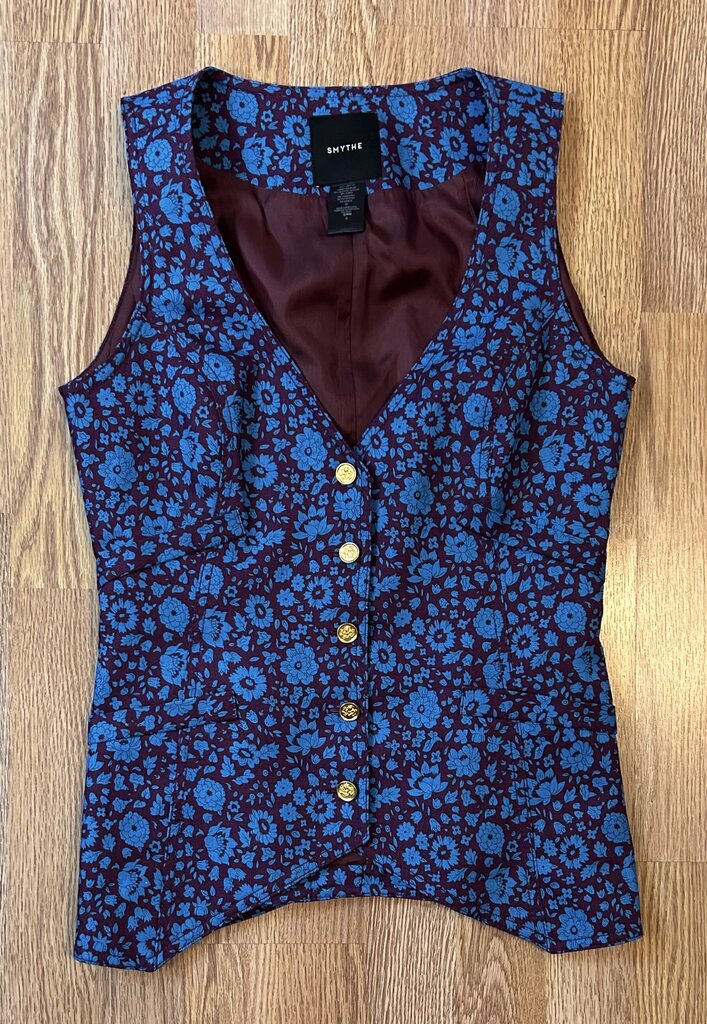 Smythe Liberty floral waistcoat-style vest (XS)